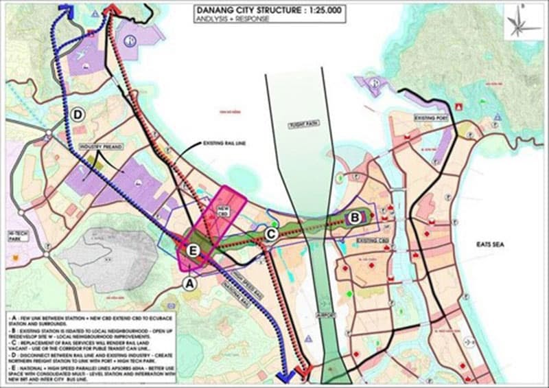 bản đồ quy hoạch ga đường sắt mới đà nẵng