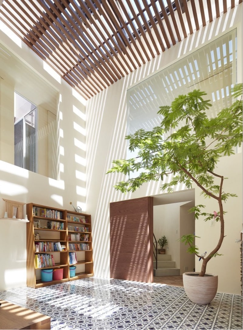 giếng trời sau nhà