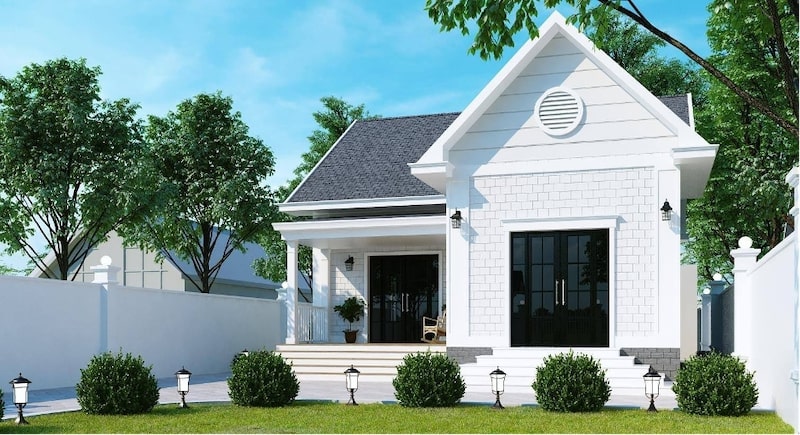 nhà cấp 4 mái thái chữ l