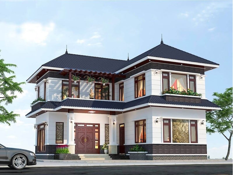 những mẫu nhà chữ l đẹp