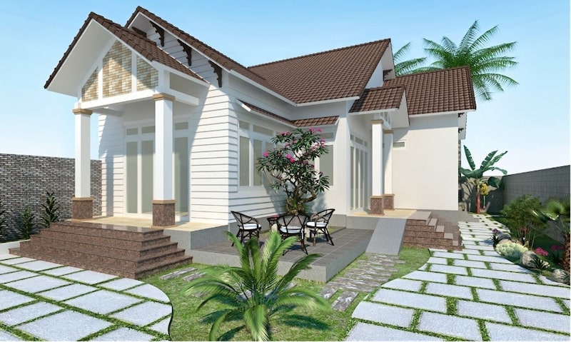 những mẫu nhà chữ l đẹp